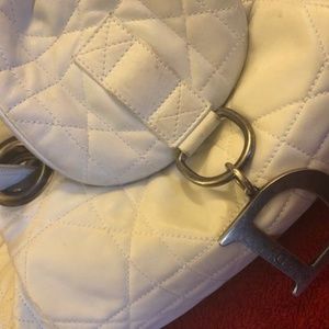 Authentic Christian Dior White Paris Vintage Bag